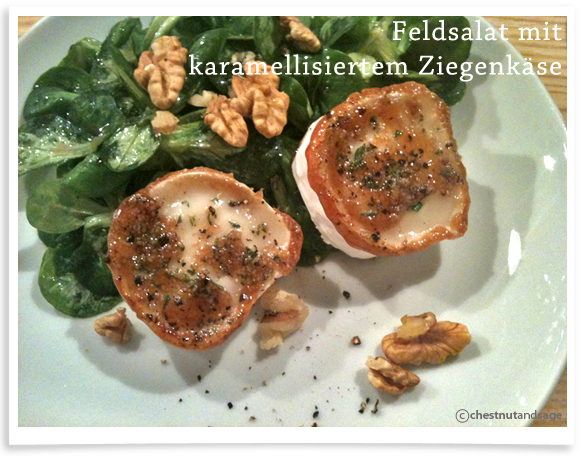 Feldsalat mit Ziegenkäse