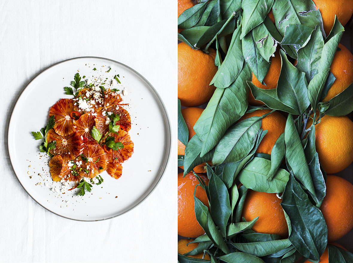 Orangen-Carpaccio mit Ziegenkäse und Szechuan-Pfeffer – Chestnut &amp; Sage