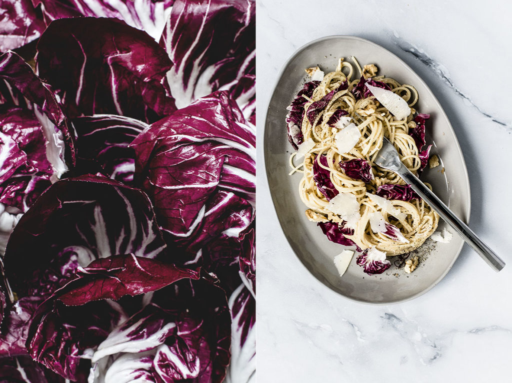 Für mehr Amore: Pasta mit Walnusspesto und Radicchio – Chestnut &amp; Sage