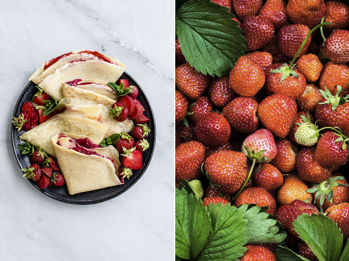 Pfannkuchen mit Erdbeeren | chestnutandsage.de